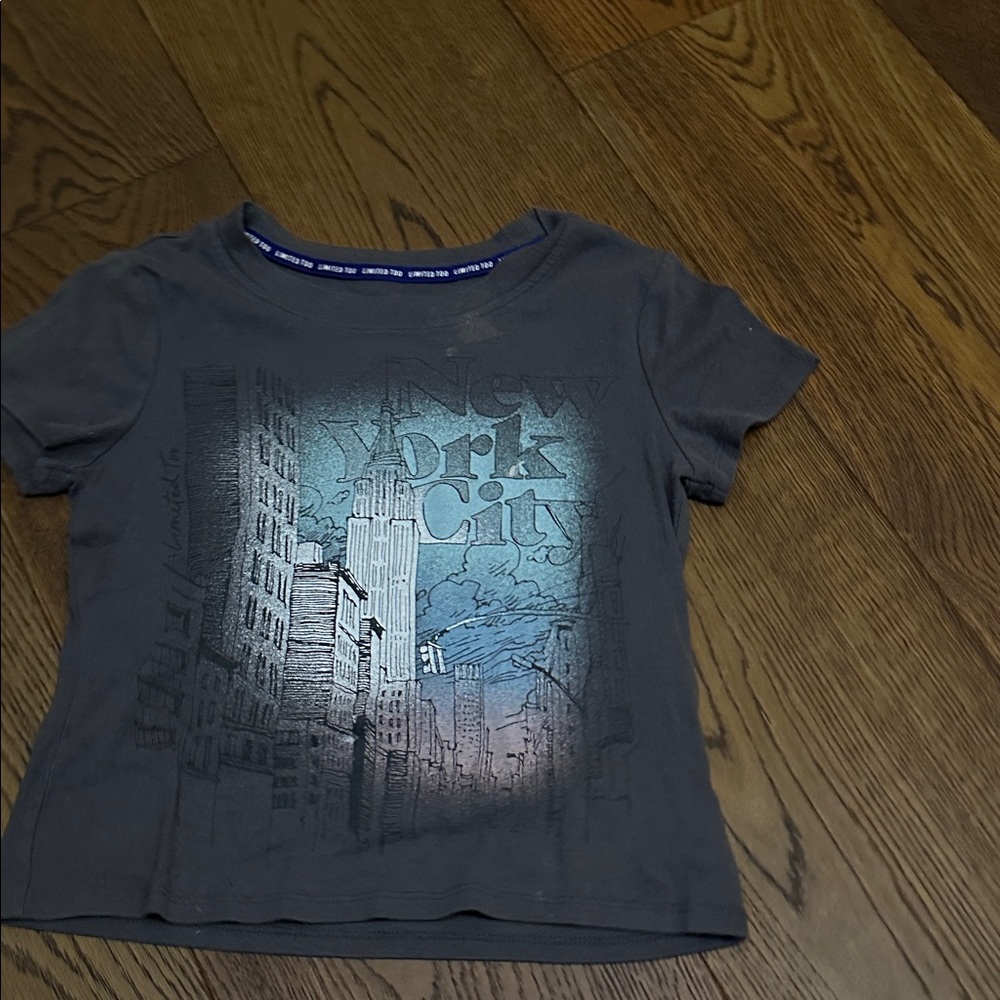 Limited Too Gray New York City Graphic Tee